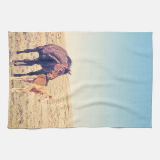 Dusty Roos Kitchen Towel Western Paard Theedoek (Horizontaal)