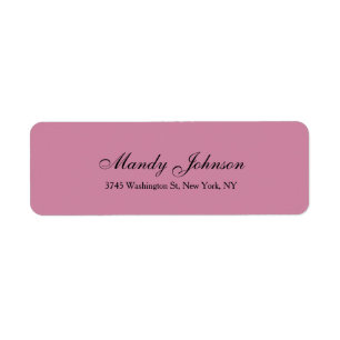 Dusty Roos klassiek stijlscript Creative Plain Etiket