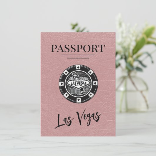 Dusty Roos Las Vegas Passport Bewaar de datum Save The Date (Staand voorkant)
