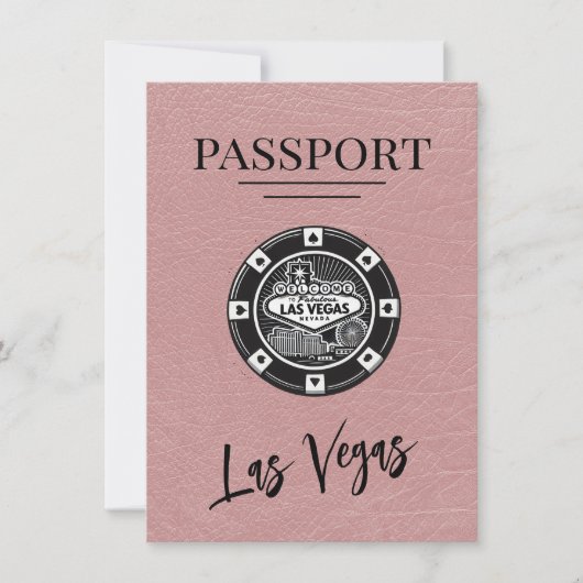 Dusty Roos Las Vegas Passport Bewaar de datum Save The Date (Voorkant)