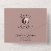 Dusty Roos Last Disco Bachelorette Weekend All In One Uitnodiging (Achterkant)