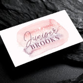 Dusty Roos Lavender Social Media QR Code Glitter Visitekaartje