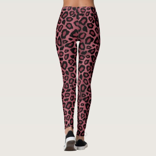 Dusty Roos Leopard Animal Print Leggings (Achterkant)