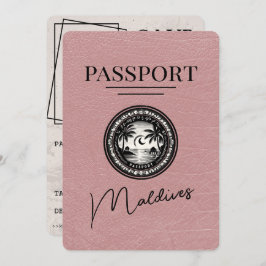 Dusty Roos Maldives Passport Bewaar de datum Save The Date