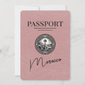 Dusty Roos Marokko Passport Bewaar de datum Save The Date (Voorkant)