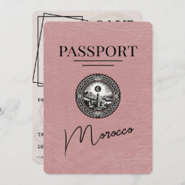 Dusty Roos Marokko Passport Bewaar de datum Save The Date