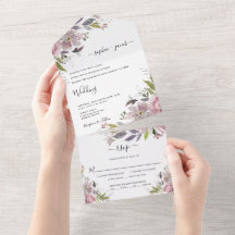 Dusty Roos Mauve Blush Pink Floral Wedding