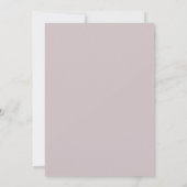Dusty Roos Mauve Blush Pink Floral Wedding Kaart (Achterkant)