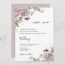 Dusty Roos Mauve Blush Pink Floral Wedding