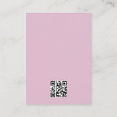 Dusty Roos Mauve QR code Bruiloft DETAILS Informatiekaartje (Achterkant)