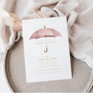 Dusty Roos Meisje Baby Sprinkle Shower Event   Kaart