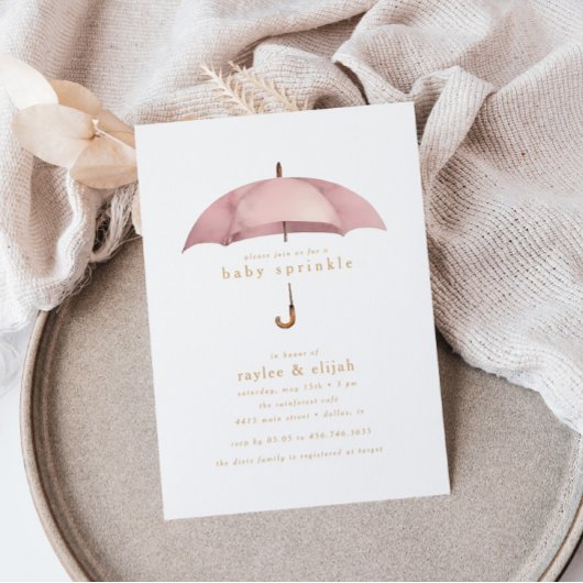 Dusty Roos Meisje Baby Sprinkle Shower Event | Kaart