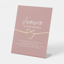 Dusty Roos Memorial Wedding Reclamebord Met Voetstuk