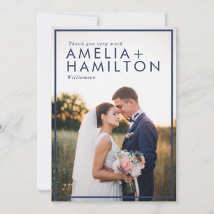 Dusty Roos & Minimal Bedankt voor je bruiloft foto