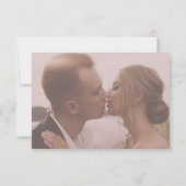 Dusty Roos Minimalist Elegant Hand Press Floral Bedankkaart (Achterkant)