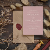 Dusty Roos minimalist Weddenschap Kaart