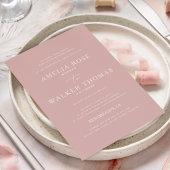 Dusty Roos minimalist Weddenschap Kaart