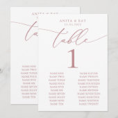 Dusty Roos Minimalist Wedding | Aangepaste eveneme (Voorkant / Achterkant)