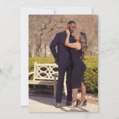 Dusty Roos minimalistische bruiloft uitnodiging Sj (Achterkant)