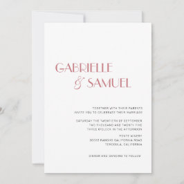 Dusty Roos Modern minimalist Weddenschap