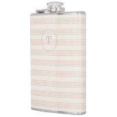 Dusty Roos Modern Monogram Naam Boho Strip Heupfles (Links)