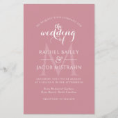 Dusty Roos Monogram Foto Weddenschap (Voorkant)