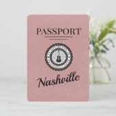 Dusty Roos Nashville Passport Bewaar de datum Save The Date (Staand voorkant)