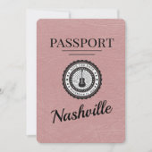Dusty Roos Nashville Passport Bewaar de datum Save The Date (Voorkant)