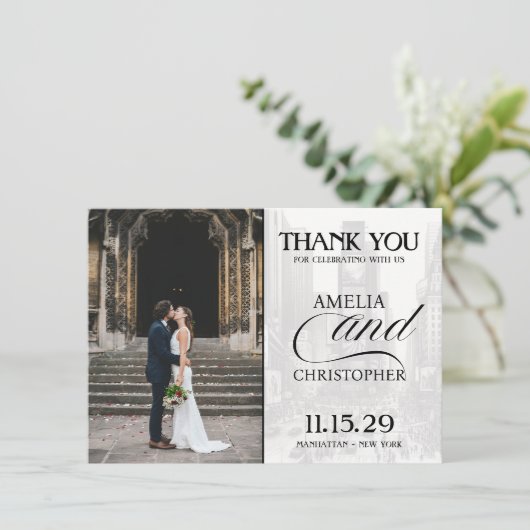 Dusty Roos New York City Passport Bedankkaart (Staand voorkant)