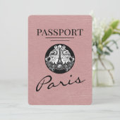 Dusty Roos Paris Passport Bewaar de datum Save The Date (Staand voorkant)
