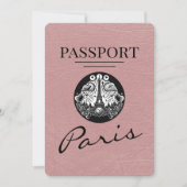 Dusty Roos Paris Passport Bewaar de datum Save The Date (Voorkant)
