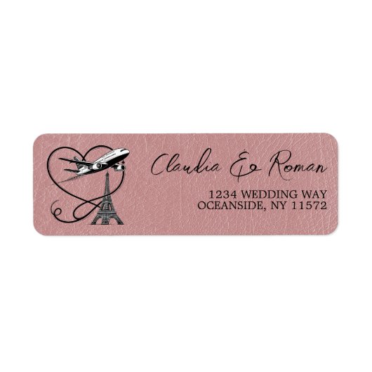 Dusty Roos Paris Passport Etiket (Voorkant)