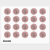 Dusty Roos Paris Passport Ronde Sticker (Vel)