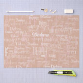 Dusty Roos Persoonlijke naam Tissuepapier (Craft)