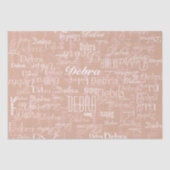 Dusty Roos Persoonlijke naam Tissuepapier (Voorkant)