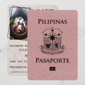 Dusty Roos Philippines Passport Save the Date (Voorkant / Achterkant)