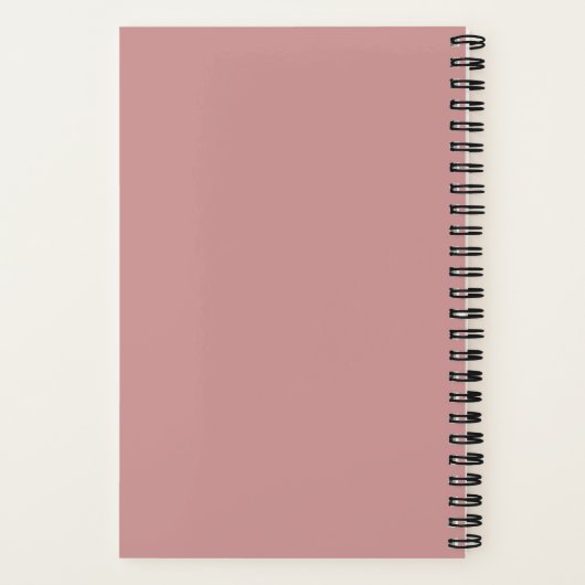 Dusty Roos Pickleball Logo Gradient Persoonlijk Notitieboek (Achterkant)