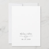 Dusty Roos Pink Floral Greenery Wedding Invitation Kaart (Achterkant)