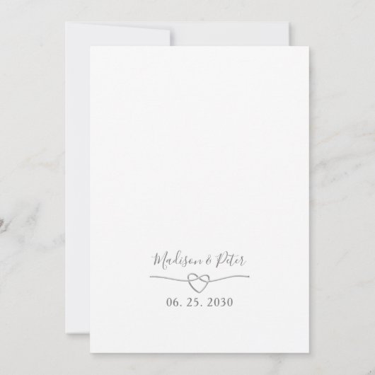 Dusty Roos Pink Floral Greenery Wedding Invitation Kaart (Achterkant)