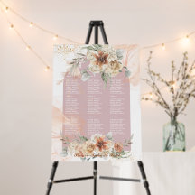 Dusty Roos Pink Floral Pampas Grass Boho Wedding