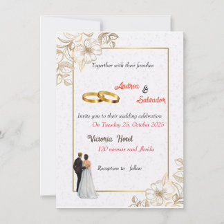 Dusty Roos Pink Mauve Gold Greenery Floral Wedding Kaart