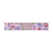 Dusty Roos Pink Paarse Waterverf Floral Wedding Uitnodigingen Wikkel (Vlak)