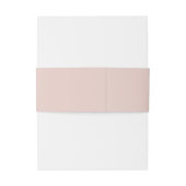 Dusty Roos Pink Simple Monogram Weddenschap Uitnodigingen Wikkel (Achterkant Voorbeeld)
