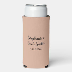 Dusty Roos Pink Wedding Bachelorette Party Gift Seltzer Blikjeskoeler