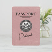 Dusty Roos Poland Passport Bewaar de datum Save The Date (Staand voorkant)