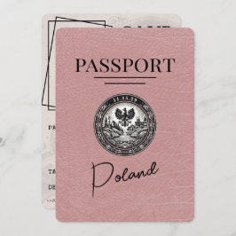 Dusty Roos Poland Passport Bewaar de datum Save The Date
