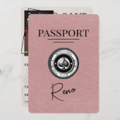 Dusty Roos Reno Passport Bewaar de datum Save The Date (Voorkant / Achterkant)