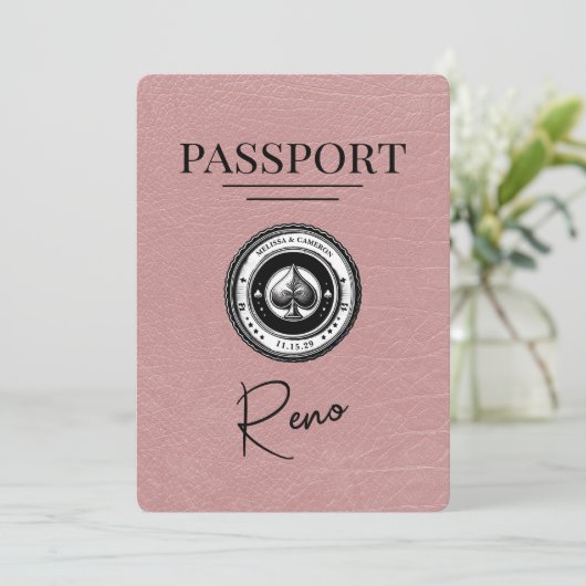 Dusty Roos Reno Passport Bewaar de datum Save The Date (Staand voorkant)