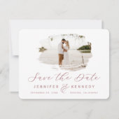 Dusty Roos Romantic geborsteld Lijst met foto Save The Date (Voorkant)