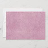 Dusty Roos Roze 4 Foto Collage Newborn Girl Birth Aankondiging (Achterkant)